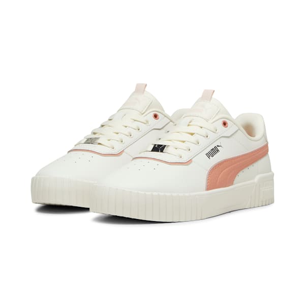 Puma 39501709 Womens Carina 2.0 Lux Shoes White Peach