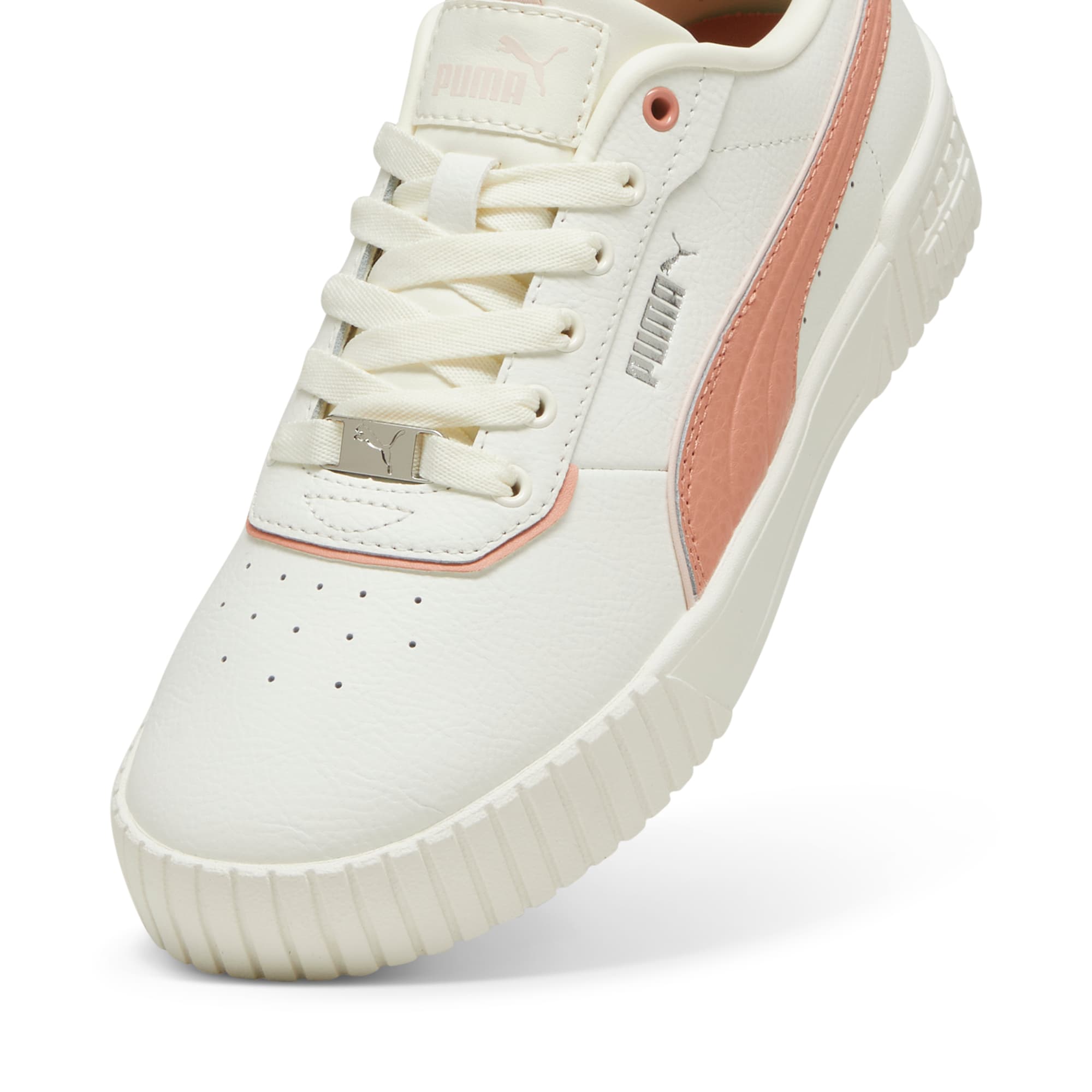 Puma 39501709 Womens Carina 2.0 Lux Shoes White Peach