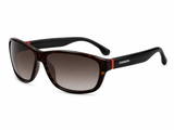 Carrera Curved Sunglasses In Tortoise Shell