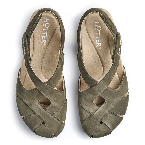 Hotter Ladies Catskill Shoes In Sage