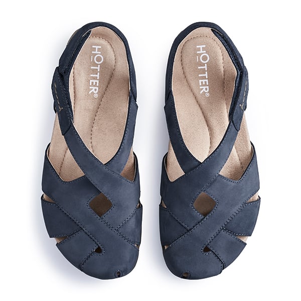 Hotter Ladies Catskill Shoes In Navy
