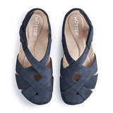 Hotter Ladies Catskill Shoes In Navy