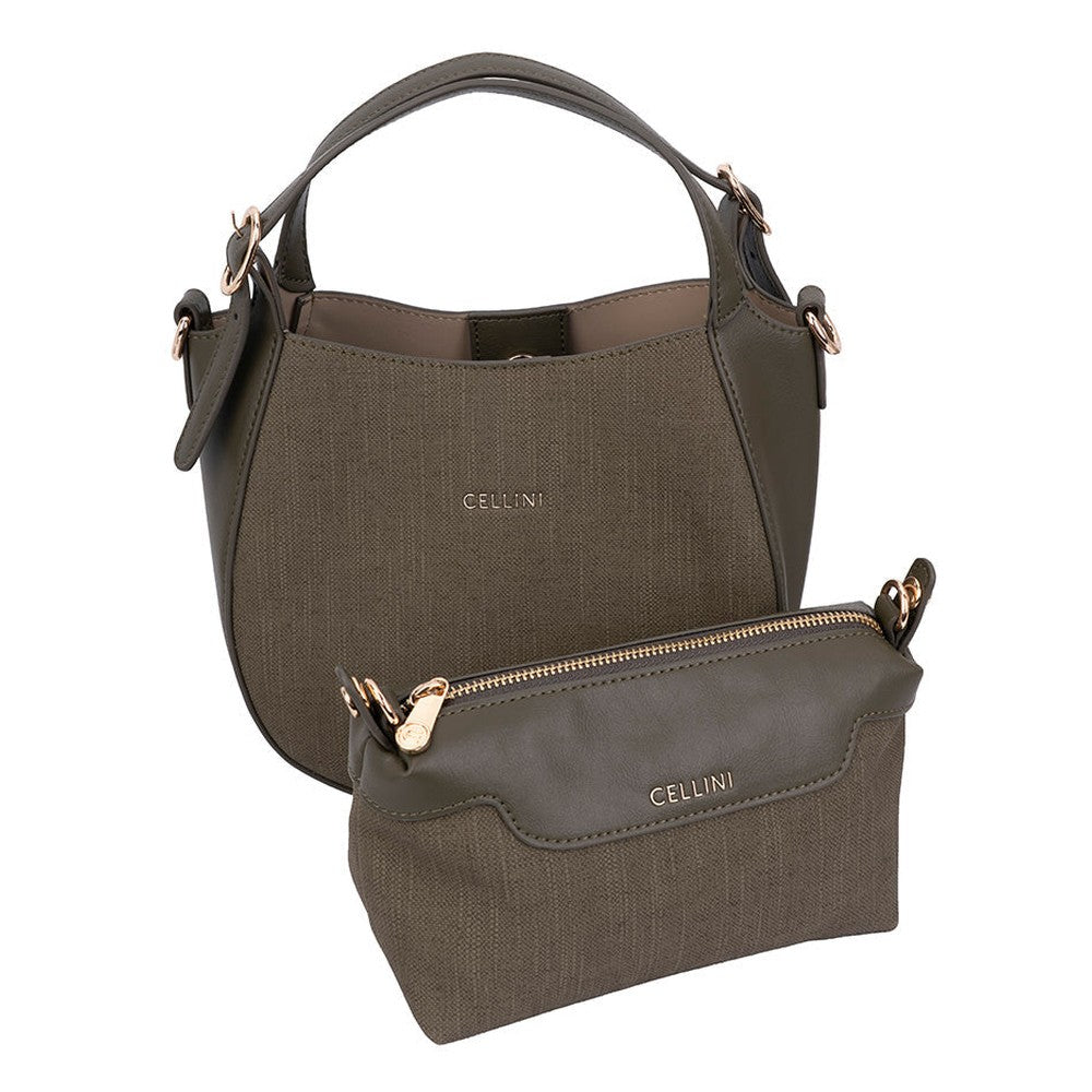 Cellini Thalia Crossbody Sling Bag In Green