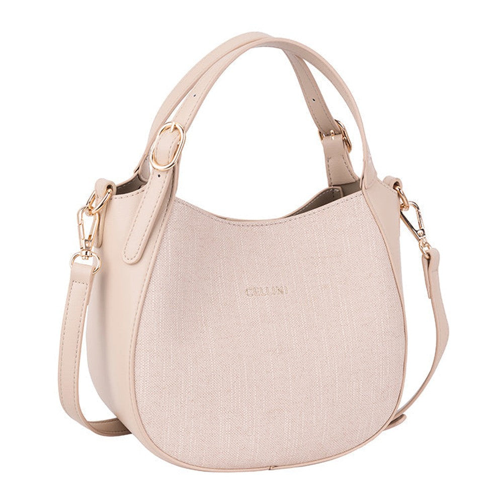 Cellini Thalia Crossbody Sling Bag In Beige