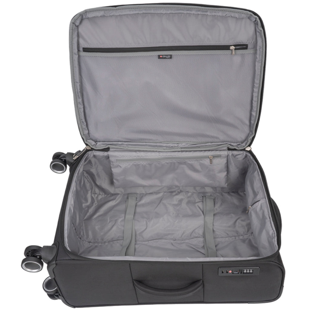 Cellini Rapido Soft Trolley Case Black