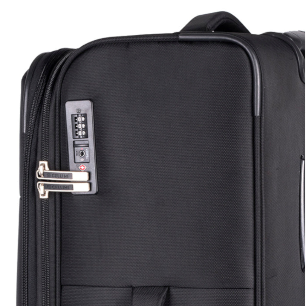 Cellini Rapido Soft Trolley Case Black