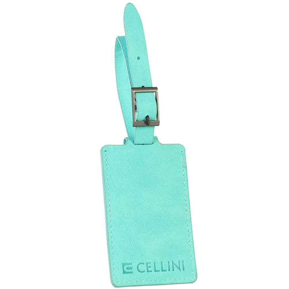 Cellini Accessories Pu Luggage Label In Green