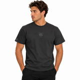 Icon Milano Mens Embroidered T-Shirt In Black