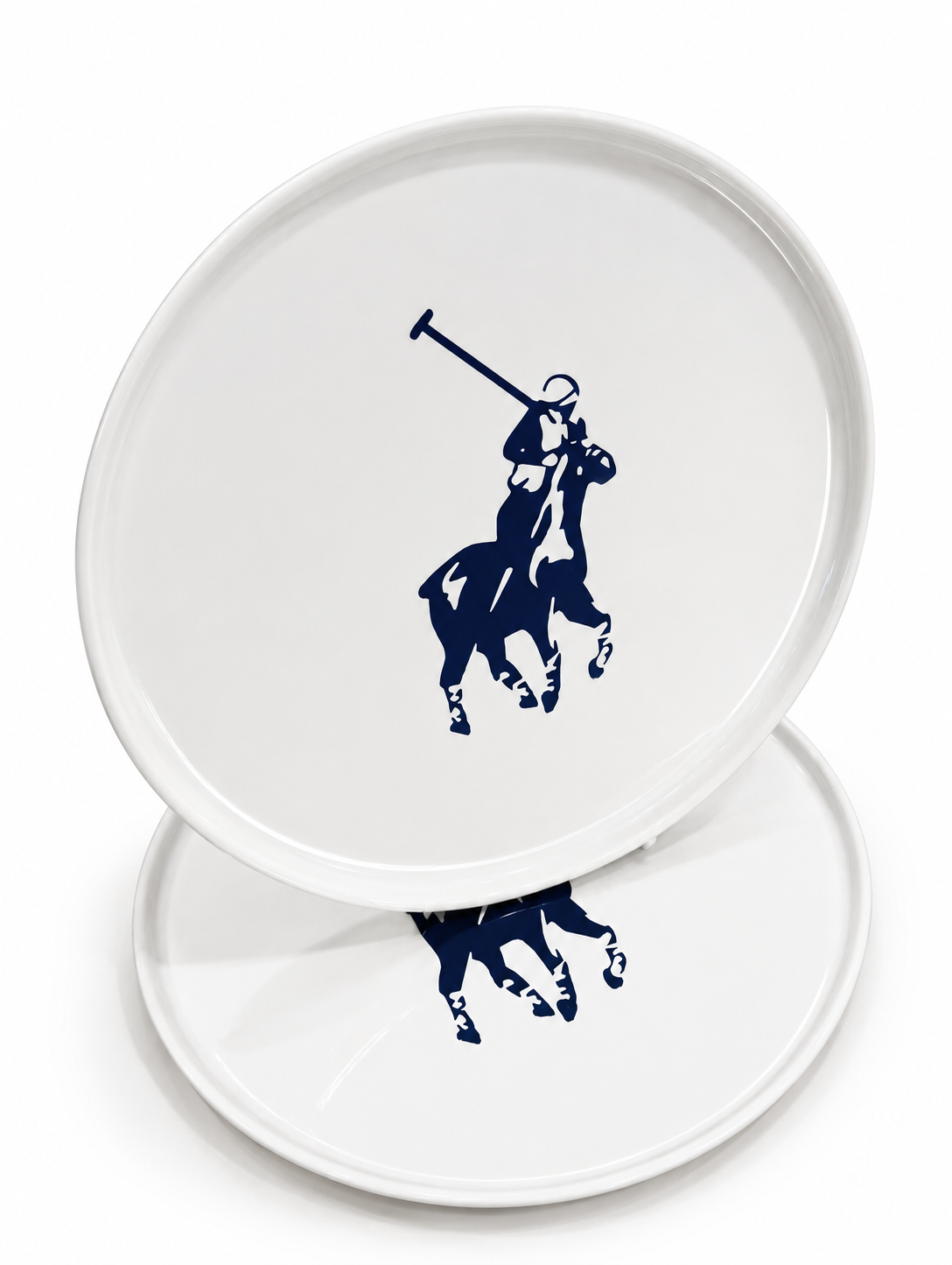 Polo Classic Charger Plate 2 Piece Set In White