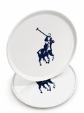 Polo Classic Charger Plate 2 Piece Set In White