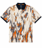 Polo Mens Abstract Printed Golfer In Orange
