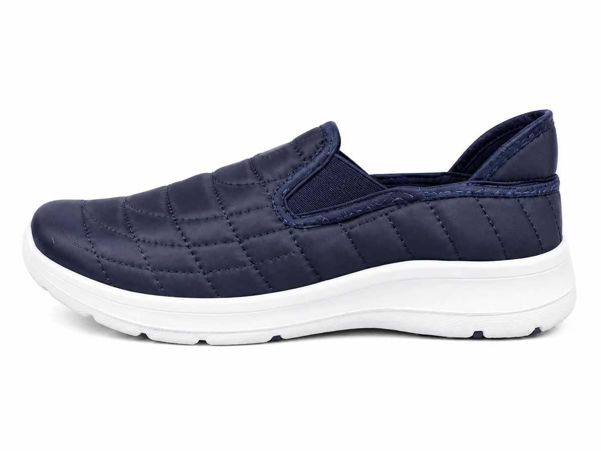 Hush Puppies Ladies Burst Textile Shoes In Navy