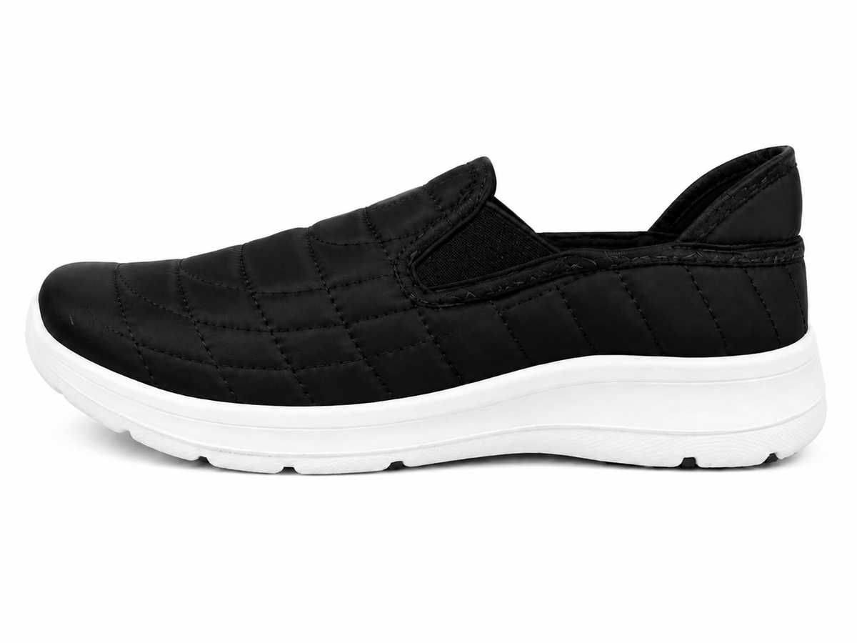 Hush Puppies Ladies Burst Textile Shoes In Black