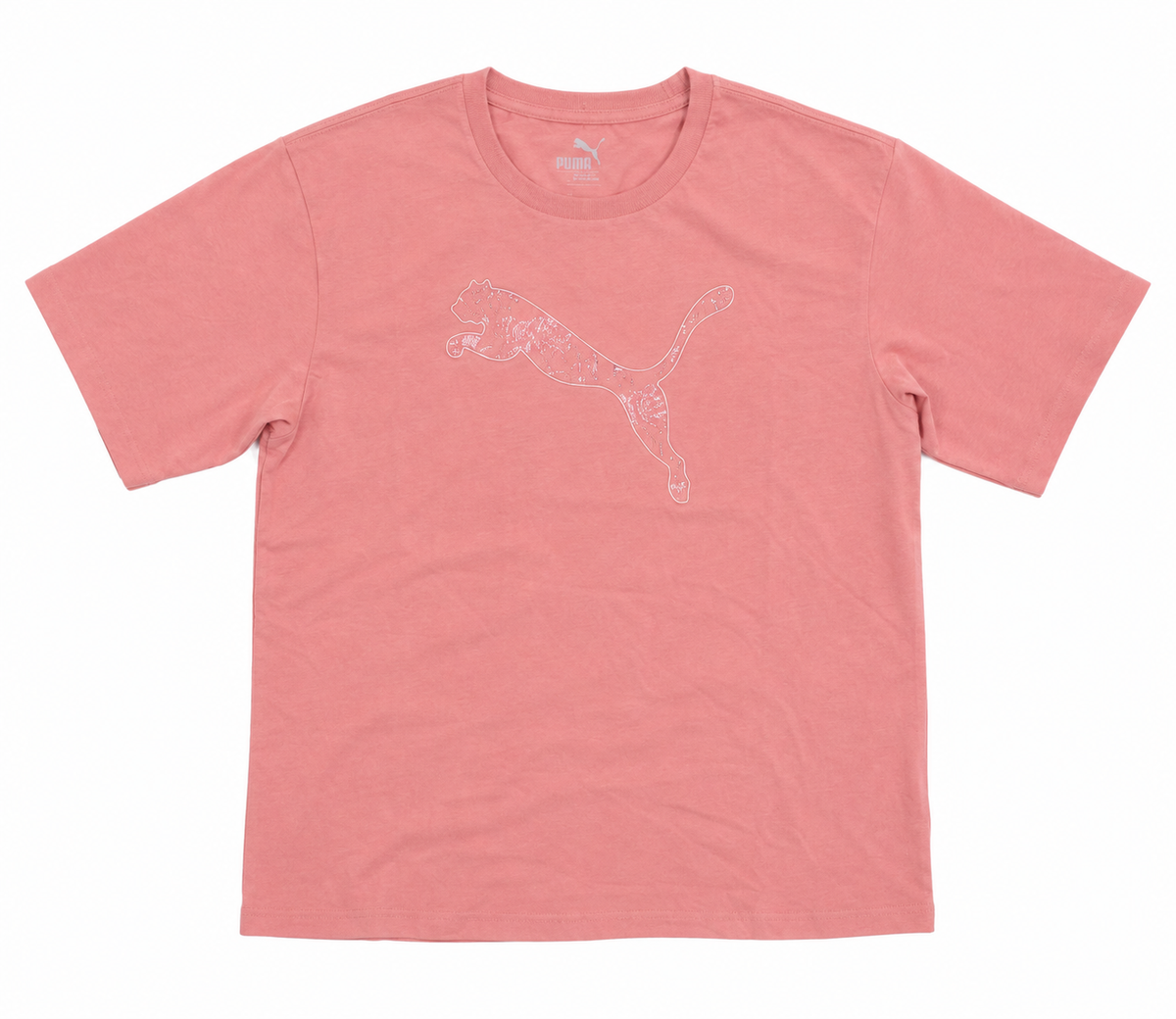 Puma Womens Essential Elevated Graphic T-Shirt In Rosewood