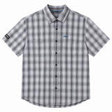 Jeep Mens M Check Shirt In Grey Multi