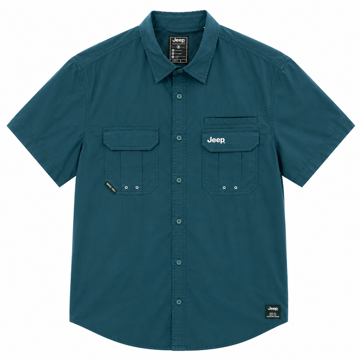 Jeep Mens M Safari Shirt In Green