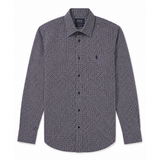 Polo Mens Geo Print Shirt In Black Multi