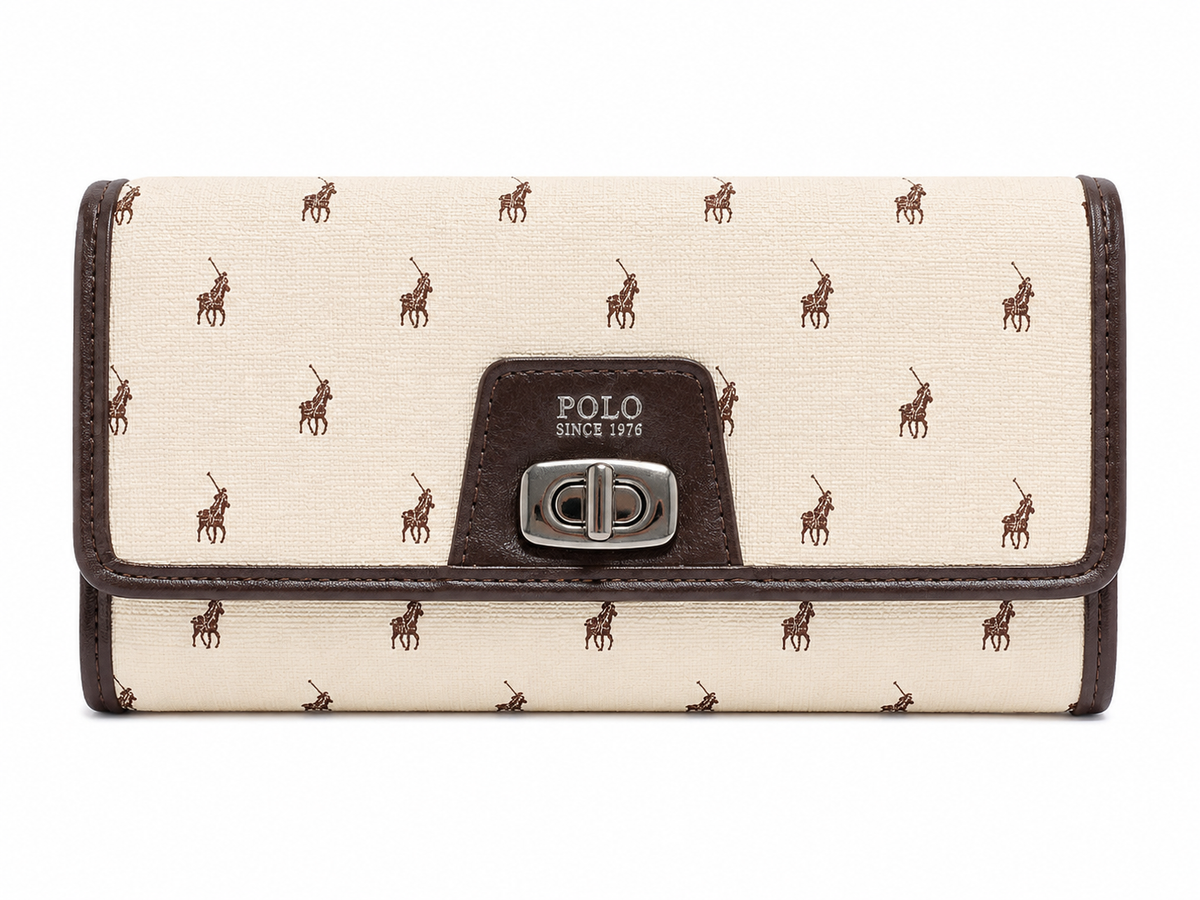 Polo Encore Smalls Trifold Purse In Cream