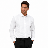 Morenzo Mens Tux Shirt In White