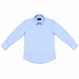 Morenzo Mens Lycra Sateen Long Sleeve Shirt In Sky Blue