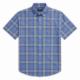 Polo Mens Bold Check Shirt In Blue
