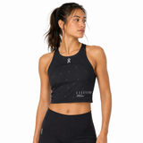 On Womens Cloud Lumos Perfomnce Crop Top In Black