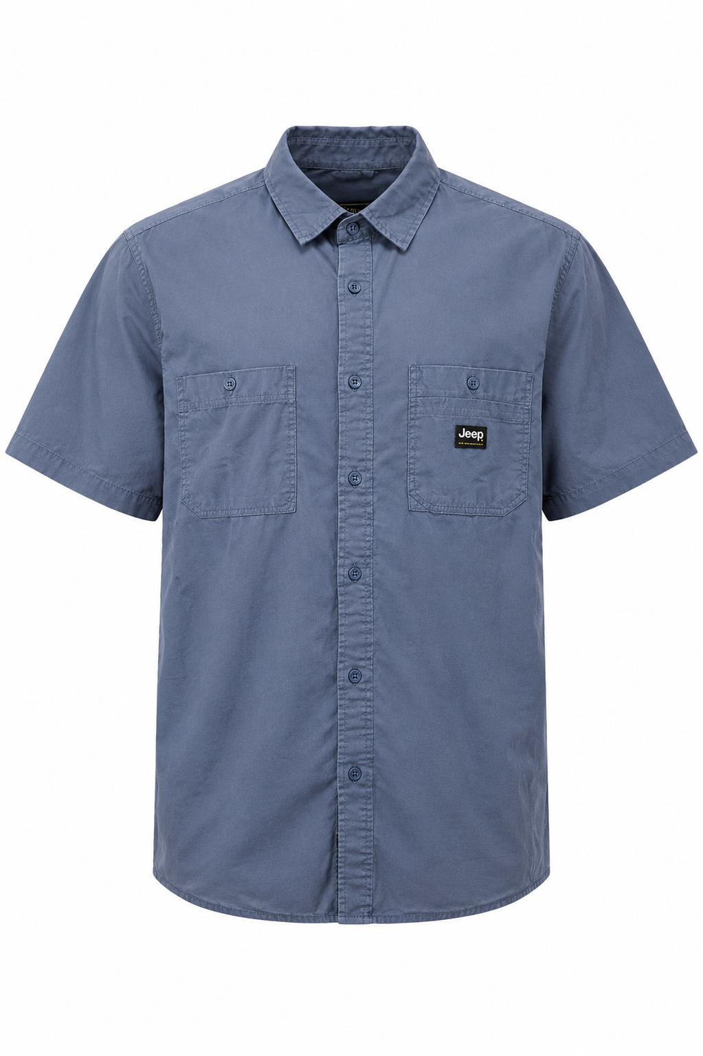 Jeep Mens Willys Short Sleeve Shirt In Blue