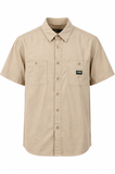 Jeep Mens Willys Short Sleeve Shirt In Khaki