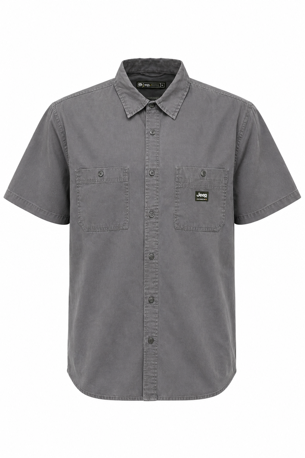 Jeep Mens Willys Short Sleeve Shirt In Grey
