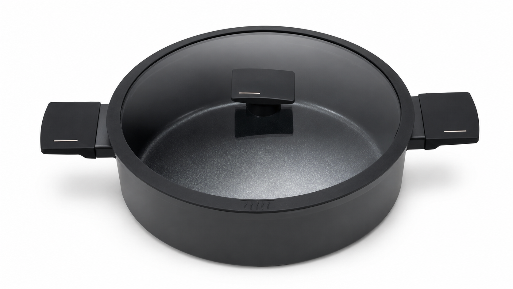 Aqua Alluminium Non Stick Casserole In Black