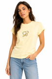 Sissy boy Womens Wild Heart T-Shirt In Yellow