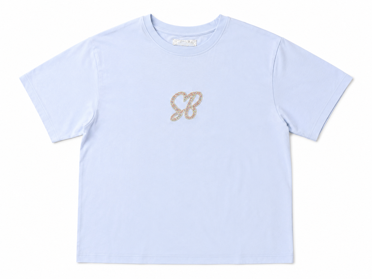 Sissy boy Womens Endless Spring Boxy T-Shirt In Blue