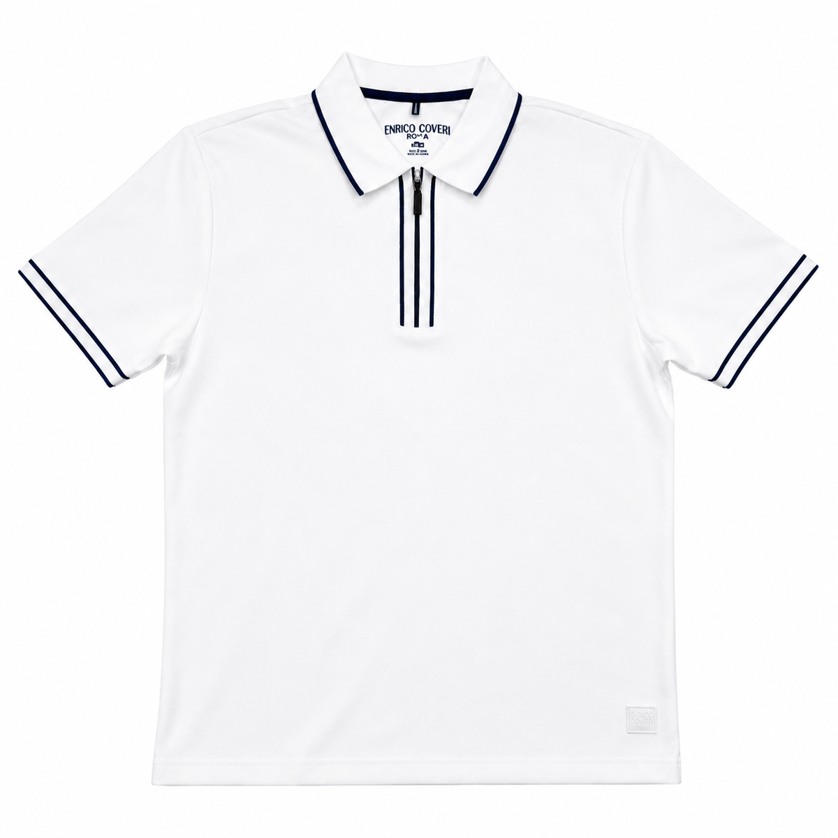 Enrico Coveri Mens Roma Golfer In White