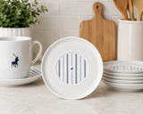Polo Rope Design Saucer 4Pc In Navy