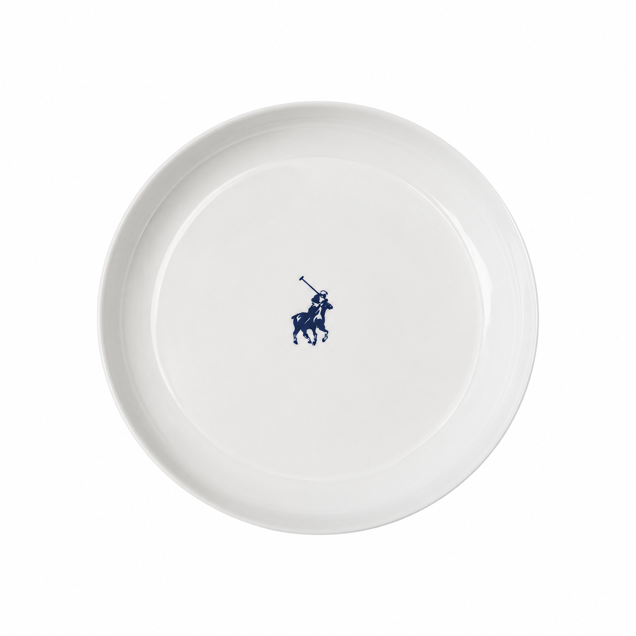 Polo Classic High Rim Large Serving Plate In White