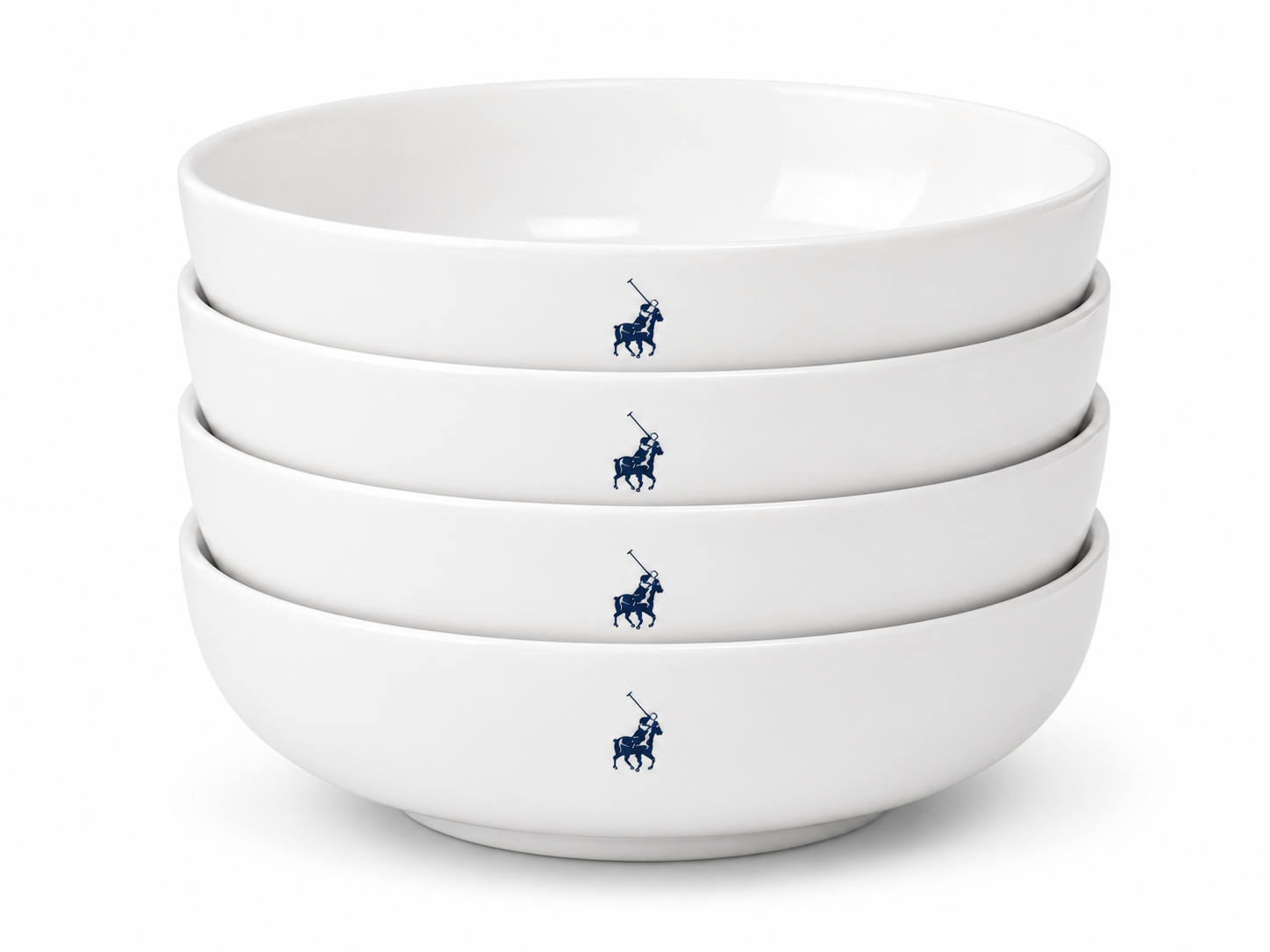 Polo Classic Medium Serving Bowl 4Pc In White