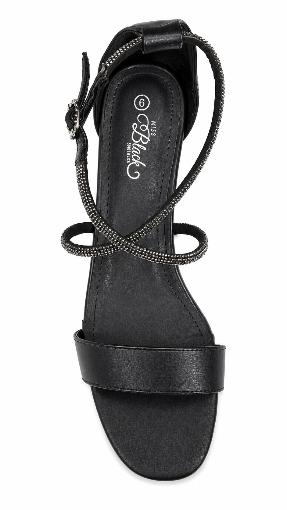 Miss Black Ladies Bardot 6 Heels In Black