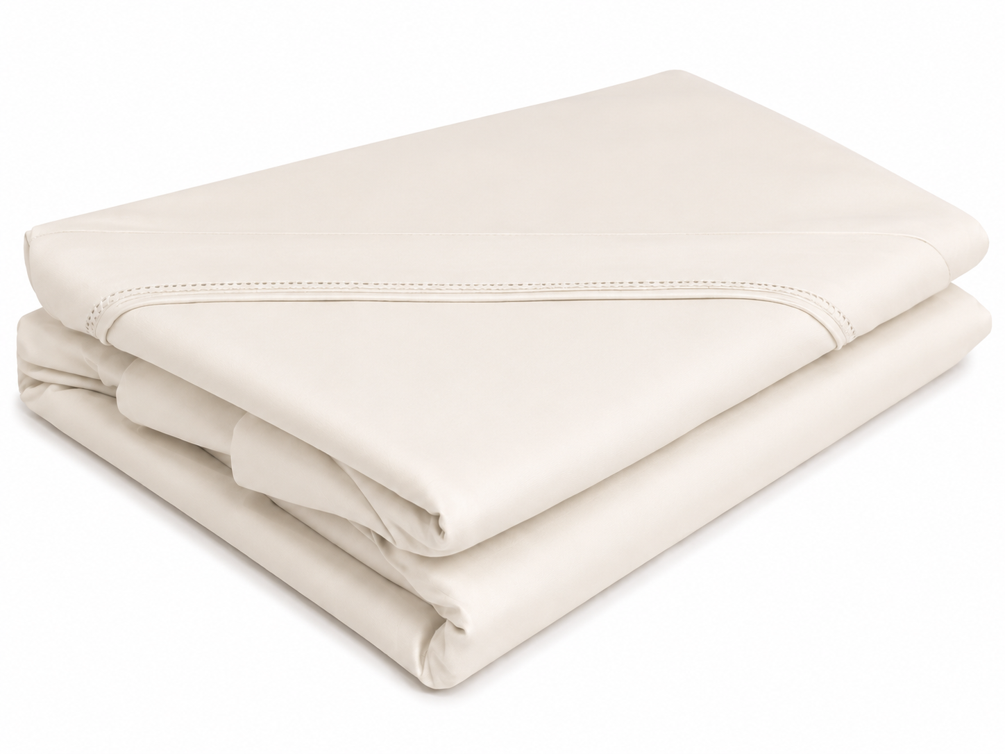 Egyptian Cotton Tencel 300 Thread Fitted Sheet In Pearl