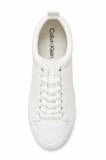 Calvin Klein Womens Vulc Lace Up Shoes In White