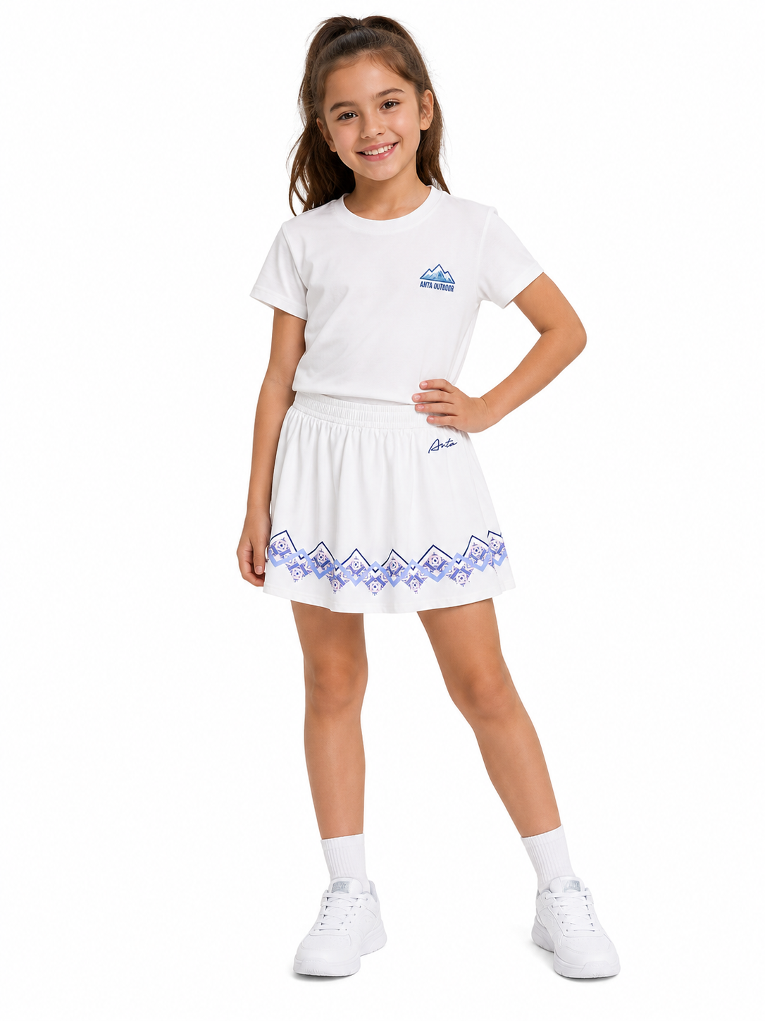 Anta Girls Skirt In White