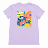 Anta Girls Outdoor T-Shirt In Violet