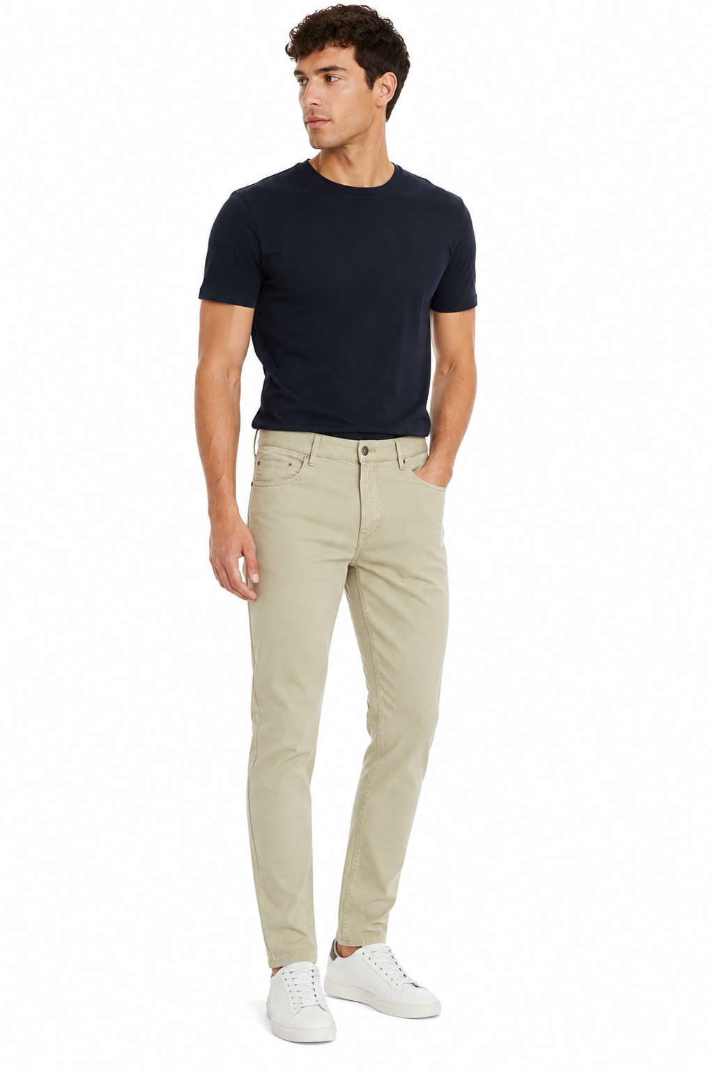 Bugatti Mens 050 Pants in Stone