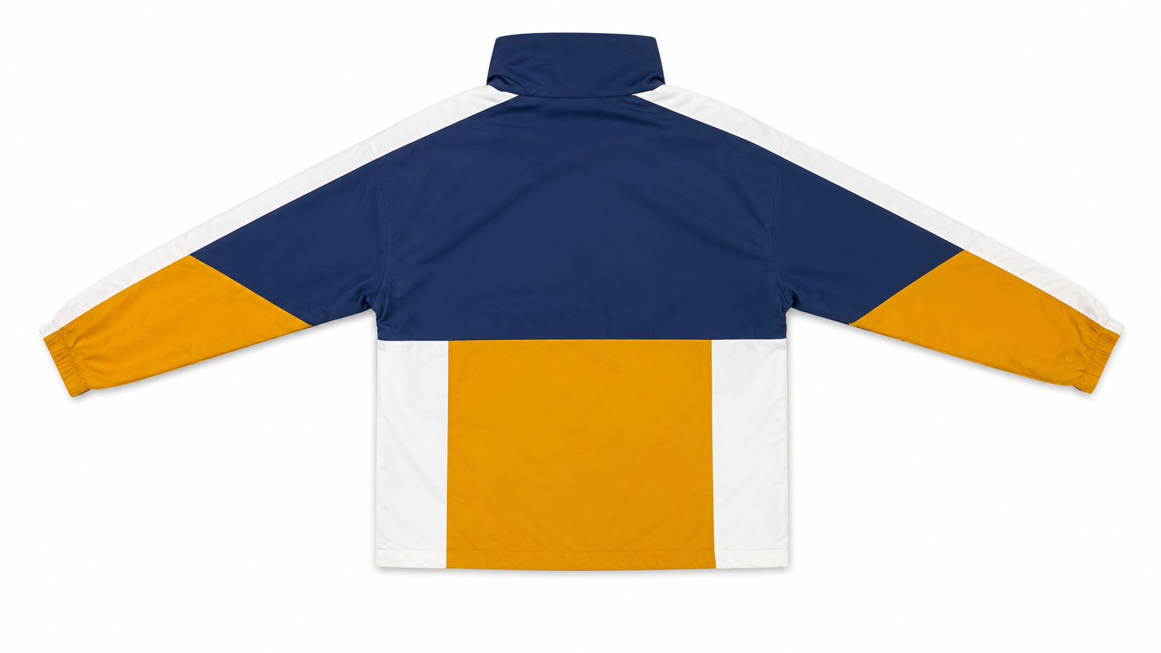 Anta Mens Track Top In Navy & Mustard