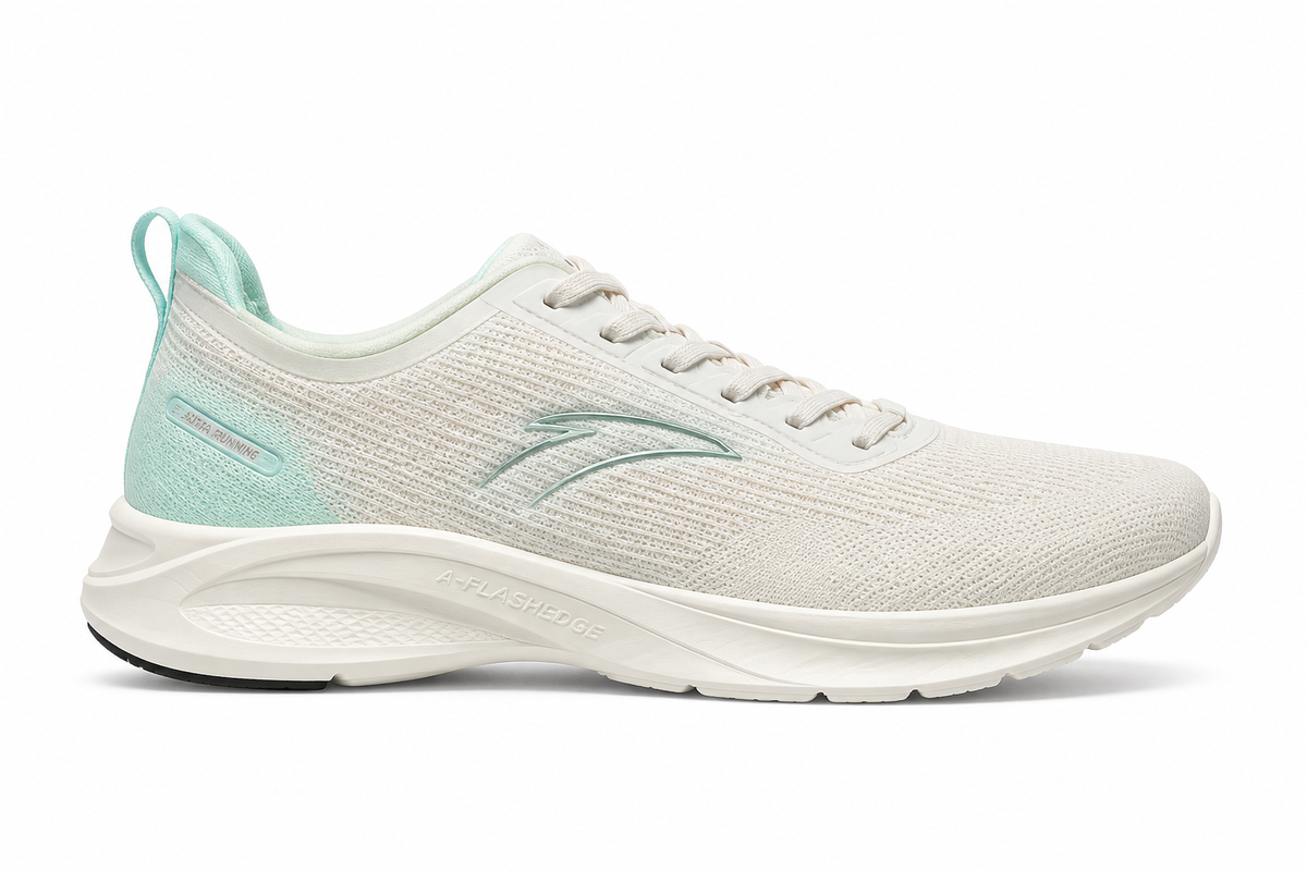 Anta Mens Running Shoes In Grey & White