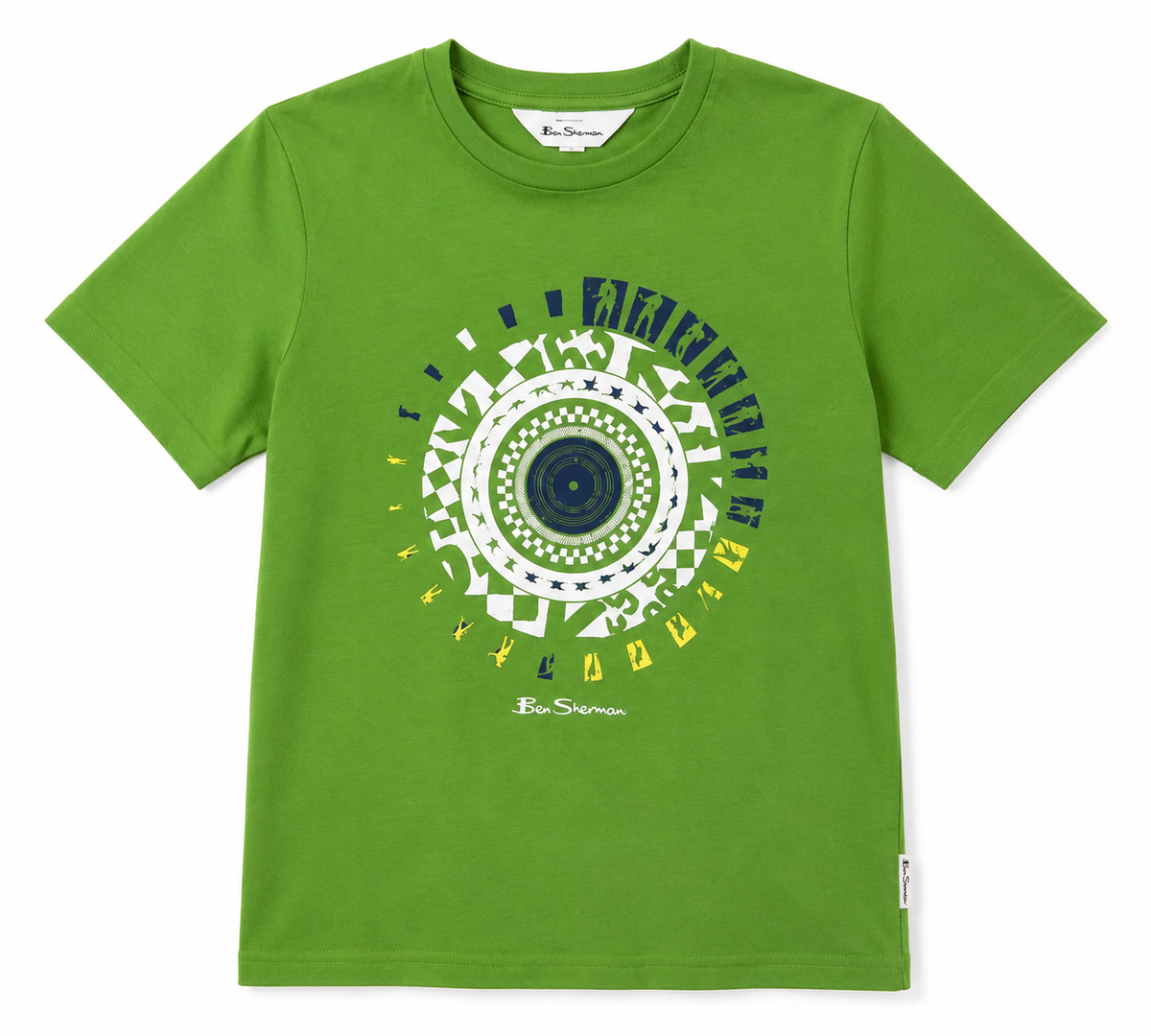 Ben Sherman Boys Motion Target T-Shirt In Green