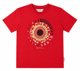 Ben Sherman Boys Motion Target T-Shirt In Red