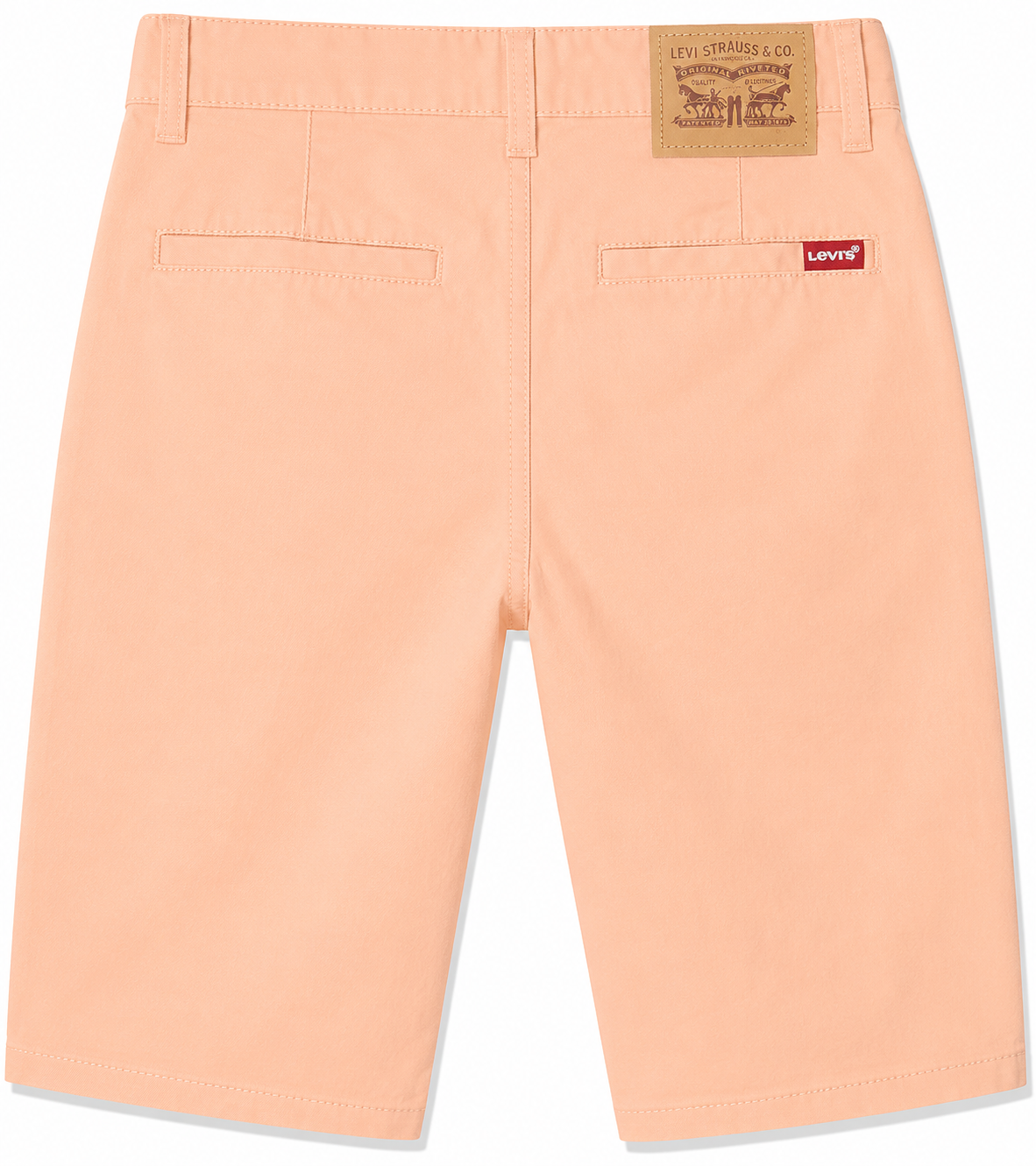 Levis Boys Straight Chino Shorts In Peach