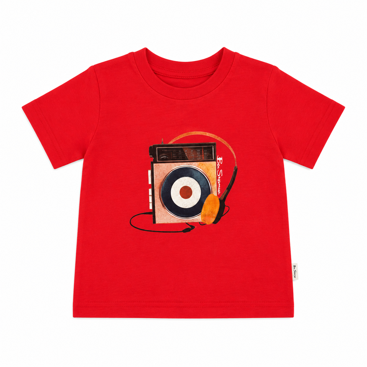 Ben Sherman Boys Portable Radio T-Shirt In Red
