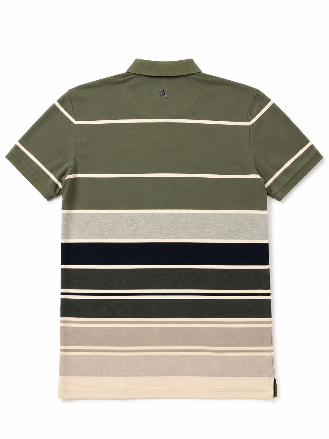 Soviet Mens Pioneer Mens Yarn Dye Stripe Golfer In Olive