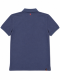 Soviet Mens Pique Golfer In Navy